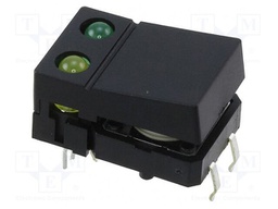 Switch: keypad; Pos: 2; SPST-NO; 0.05A/24VDC; blue; LED; THT; 1.27N