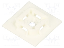 Holder; screw,self-adhesive; polyamide; UL94V-0; natural