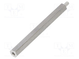 Screwed spacer sleeve; Int.thread: M3; 60mm; Ext.thread: M3