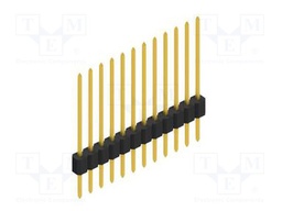 Connector: pin strips; pin header; male; PIN: 12; 1.27mm; THT; 1x12