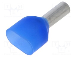 Tip: bootlace ferrule; insulated,double; copper; 2.5mm2; 8mm