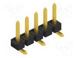Connector: pin strips; pin header; male; PIN: 5; 2.54mm; SMT; 1x5
