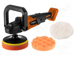 Angle polishers; battery; for workshop; 800÷2300rpm; 150mm; 18VDC