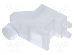 Fiber for LED; Ø3mm; Front: flat; angular,with PCB mounting