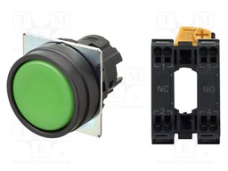 Switch: push-button; 22mm; Stabl.pos: 2; flat; Pos: 2