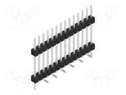Connector: pin strips; pin header; male; PIN: 14; 2.54mm; SMT; 1x14