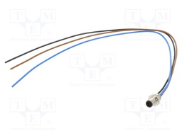 Connector: M5; socket; male; cables; for panel mounting,screw-in