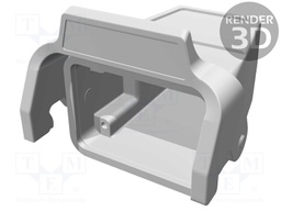 Enclosure: for Han connectors; Han; size 6B; for cable; high; M25
