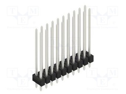Connector: pin strips; pin header; male; PIN: 20; 2.54mm; THT; 2x10