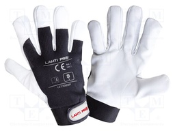 Protective gloves; Size: 10; white-black; tag