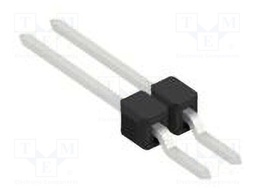 Connector: pin strips; pin header; male; PIN: 2; 2.54mm; SMT; 1x2