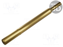 Test probe socket; Min.pitch: 3.18mm; AgNi; gold-plated; head SR