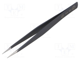 Tweezers; Blade tip shape: hook; Tweezers len: 130mm; ESD