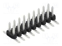 Connector: pin strips; pin header; male; PIN: 18; 2mm; SMT; 2x9; 100V