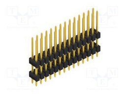 Connector: pin strips; pin header; male; PIN: 28; 2.54mm; THT; 2x14
