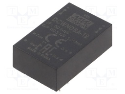 Converter: DC/DC; 6W; Uin: 9÷18V; Uout: 12VDC; Uout2: -12VDC; DIP24