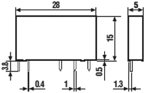 Relay: electromagnetic; SPDT; Ucoil: 12VDC; Icontacts max: 6A; 840Ω