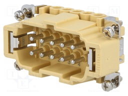 Connector: rectangular; male; JEI; PIN: 10; 10+PE; size 57.27; 16A