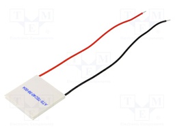 Module: Peltier; 15.4V; 6A; 40x40x3.9mm; 53W; ceramics; 20AWG; 68°C