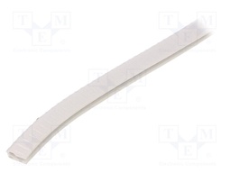 Hole and edge shield; PVC; L: 10m; white; H: 14.5mm; W: 10mm