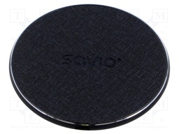 Inductance charger; black; Standard: Qi; 5÷12VDC; 15W