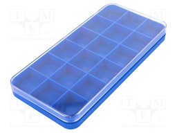 Container: compartment box; Equipment: 18 partitions