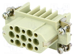 Connector: HAN; female; Han D; PIN: 15; 15+PE; size 10A; 250V