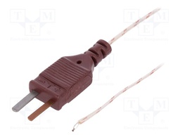 T-type temperature probe; -75÷260°C; 5m; Insulation: fiberglass