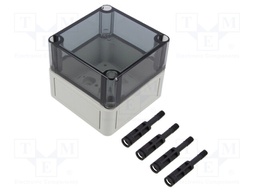 Enclosure: multipurpose; X: 94mm; Y: 94mm; Z: 81mm; TK PS; grey; IP66