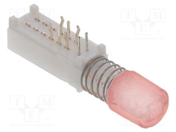 Switch: push-button; Pos: 2; DPDT; 0.3A/30VDC; transparent; THT; 2N