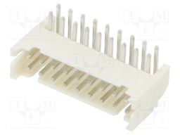 Socket; wire-board; male; 2mm; PIN: 18; THT; 100V; 2A; angled
