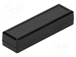 Enclosure: multipurpose; X: 30mm; Y: 105mm; Z: 21mm; ABS; black