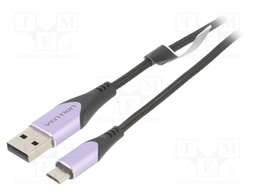 Cable; USB 2.0; USB A plug,USB B micro plug; 1m; black; 480Mbps