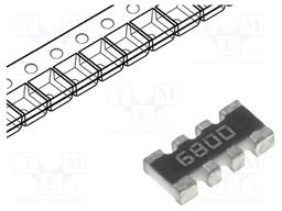 Resistor network: Y; 680Ω; SMD; 1206; No.of resistors: 4; ±1%