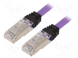 Patch cord; S/FTP,TX6A™ 10Gig; 6a; stranded; Cu; LSZH; violet