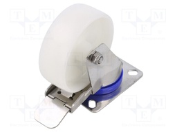 Transport wheel; Ø: 100mm; W: 36mm; H: 128mm; torsional with lock
