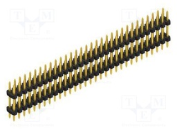 Connector: pin strips; pin header; male; PIN: 62; 2mm; THT; 2x31