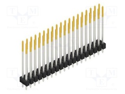 Connector: pin strips; pin header; male; PIN: 38; 2.54mm; THT; 2x19