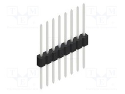 Connector: pin strips; pin header; male; PIN: 8; 1.27mm; THT; 1x8
