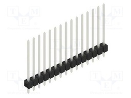 Connector: pin strips; pin header; male; PIN: 15; 2.54mm; THT; 1x15