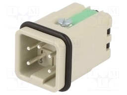 Connector: HAN; male; Quick Lock; PIN: 5; 4+PE; size 3A; 10A; 600V