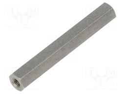 Screwed spacer sleeve; Int.thread: M2,5; 35mm; hexagonal