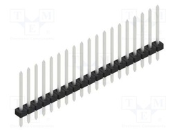 Connector: pin strips; pin header; male; PIN: 19; 2mm; THT; 1x19