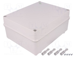 Enclosure: multipurpose; X: 220mm; Y: 280mm; Z: 127mm; INDUSTRIAL