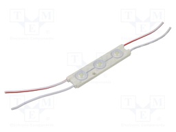 LED; white; 12000K; 720mW; 60lm; IP67; 160°; No.of diodes: 3; 2835