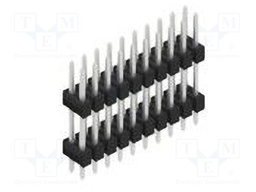 Connector: pin strips; pin header; male; PIN: 20; 2.54mm; THT; 2x10