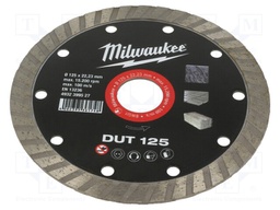 Cutting diamond wheel; Ø: 125mm; Øhole: 22.2mm