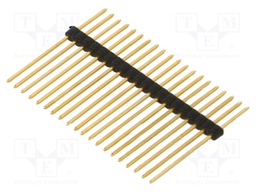 Connector: pin strips; pin header; male; PIN: 20; 1.27mm; THT; 1x20