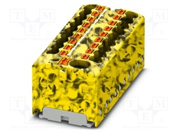 Splice terminal: rail; PA; L: 17.7mm; terminals: 19; W: 43.9mm
