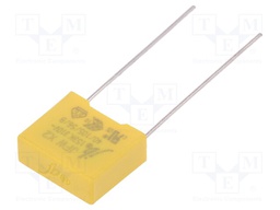 Capacitor: polypropylene; X2,suppression capacitor; 15nF; 10mm